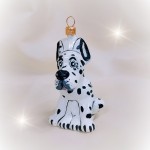 Bombka szklana DOG W CIAPKI pies 1 sztuka