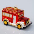 Bombka szklana Auto Straż pożarna pojazd samochód