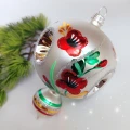 Bombki szklane WISIOR W MAKI reflektor zestaw 8cm/4 sztuki