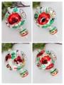 Bombki szklane WISIOR W MAKI reflektor zestaw 8cm/4 sztuki