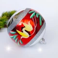 Bombki szklane MOTYW Z PRL okrągłe 10 cm/6 szt