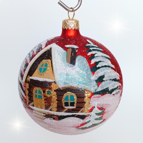 Bombka szklana WIDOK NR 3 10cm