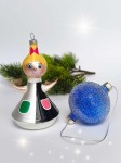 Bombki szklane KAROLCIA I KORALIK zestaw 2 szt.