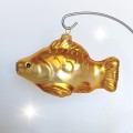 Bombka szklana DUŻA ZŁOTA RYBKA KARP 1 sztuka
