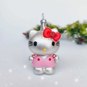 Bombka szklana KOTEK  Hello 1 szt