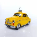 Bombka szklana SYRENKA ŻÓŁTA auto pojazd samochód