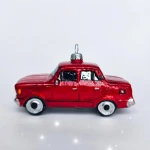 Bombka szklana DUŻY FIAT 125p CZERWONY auto 1 szt  
