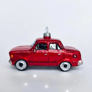 Bombka szklana DUŻY FIAT 125p CZERWONY auto 1 szt  