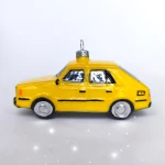 Bombka szklana POLONEZ  ŻÓŁTY auto 1 szt   