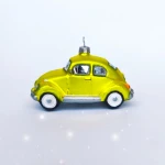 Bombka szklana GARBUS VOLKSWAGEN ŻÓŁTY auto pojazd samochód 1 szt   