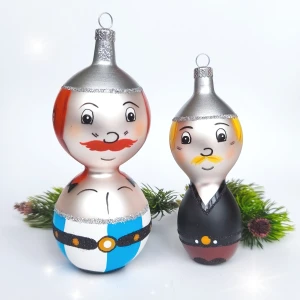 Bombki szklane WOJOWNICY zestaw 2 sztuki 